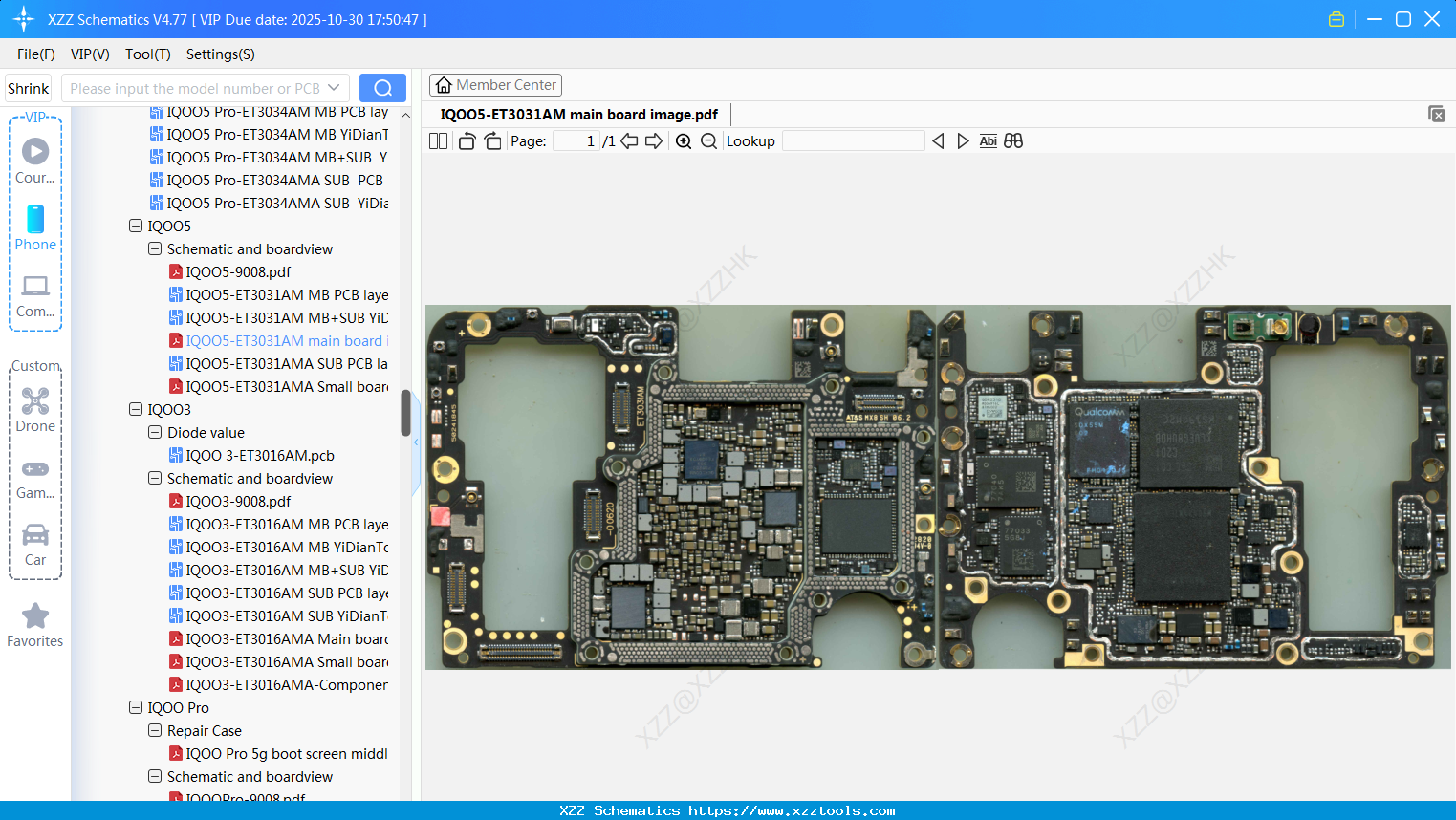 VIVO IQOO5-ET3031AM Main Board Image